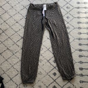 Sundry leopard joggers